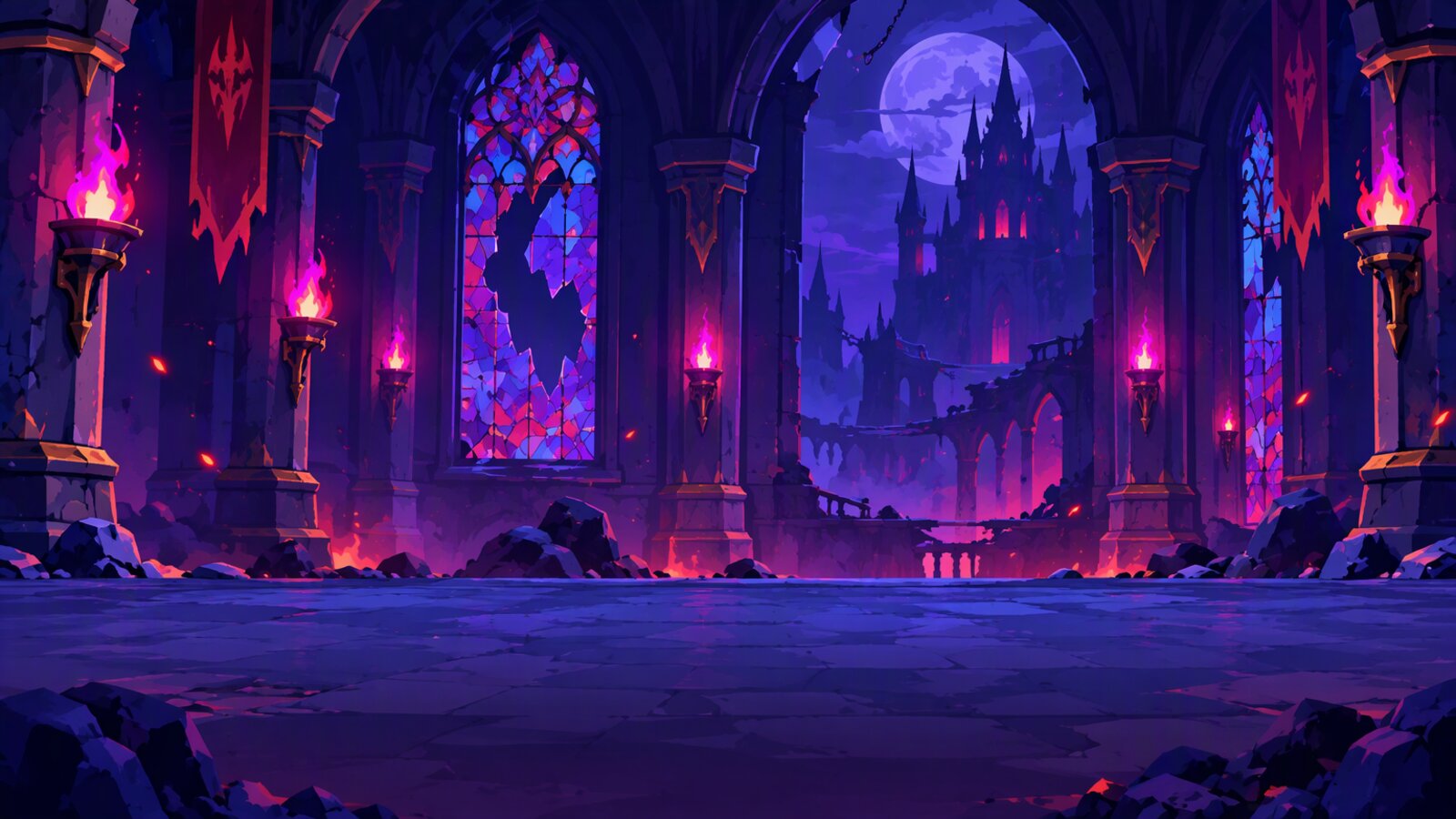 マップ「魔城の回廊」の背景