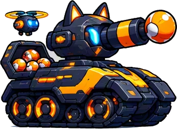 戦車「ボマーキャット」のイラスト