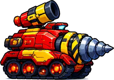戦車「ドリラー」のイラスト